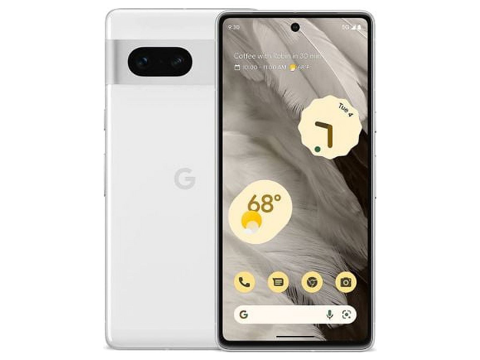 Restored Google GVU6C Pixel 7 5G Unlocked (128GB) Smartphone - Snow (Refurbished)
