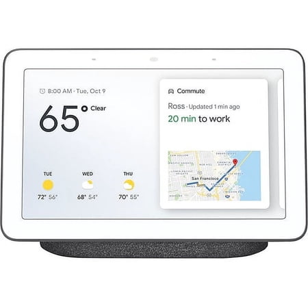 Restored Google Home Hub - Smart Home Controller with Google Assistant GA00515-US - Charcoal (Refurbished)