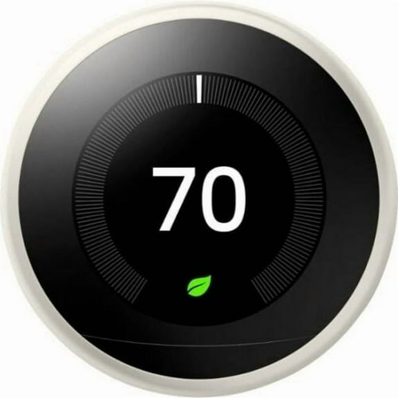 Restored Google Nest 3rd Gen Learning Smart Wi-Fi App Control Thermostat - White (Refurbished)