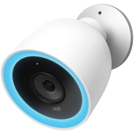 Restored Google - Nest Cam IQ Outdoor Security Camera - White (Refurbished)