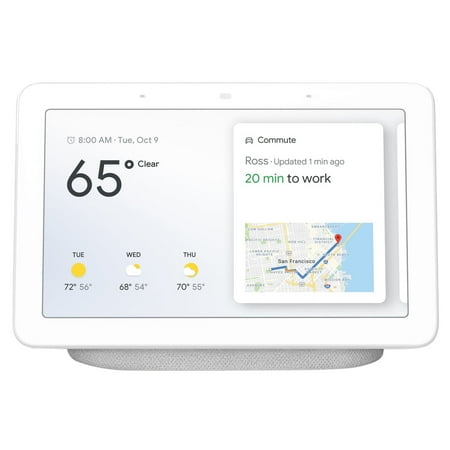Restored Google Nest Home Hub 7" Smart Display Chalk GA00516GB (Refurbished)