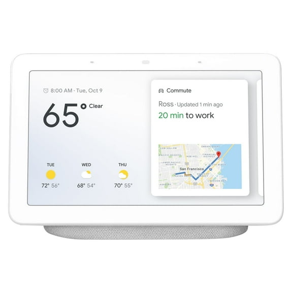 Restored Google Nest Home Hub 7" Smart Display Chalk GA00516GB (Refurbished)