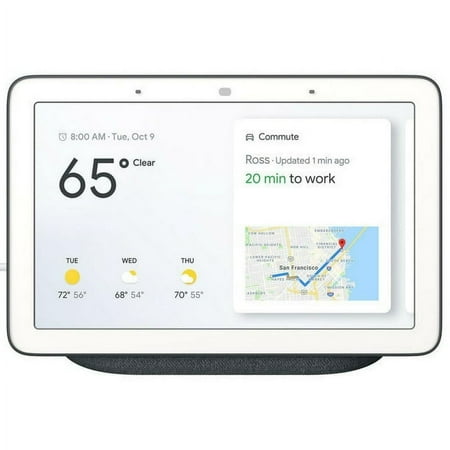 Restored Google Nest Hub Smart Display with Google Assistant - Charcoal (GA00515-US) (Refurbished)