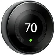 Restored Google Nest Learning Thermostat 3rd Generation, Mirror Black (Refurbished)