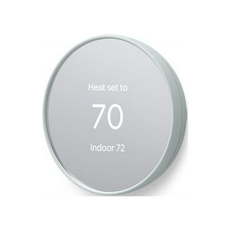 Restored Google Nest Thermostat - Programmable Smart Thermostat for Home - Fog (Refurbished)