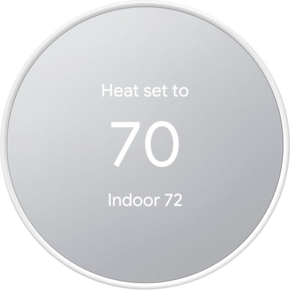 Restored Google Nest Thermostat Smart Thermostat - Snow (Refurbished)
