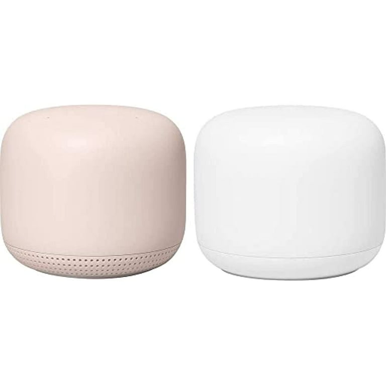 Google Nest Wifi - Mesh Router AC2200 and 1 Point with Google Assistant - 2 Pack - Sand