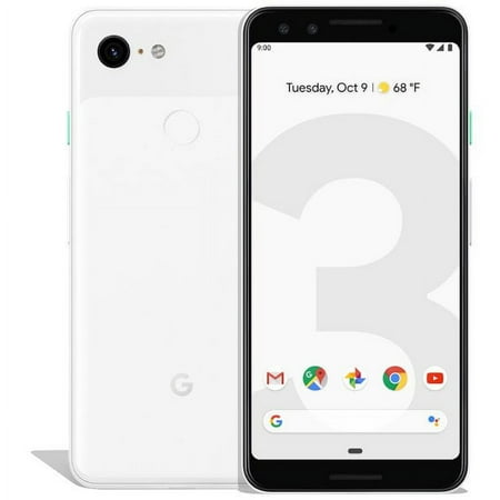 Restored Google Pixel 3 64GB Clearly White (Unlocked) (Refurbished)
