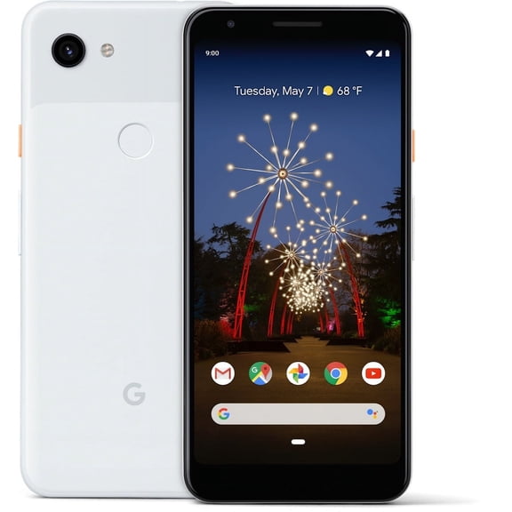 Restored Google Pixel 3a 64GB Clearly White (Unlocked) (Refurbished)