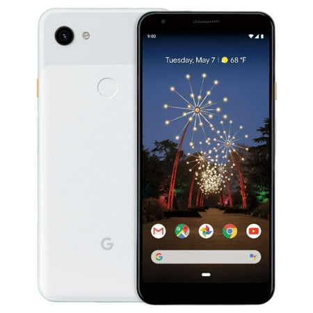 Restored Google - Pixel 3a XL with 64GB Cell Phone (Unlocked) - Clearly White (Refurbished)