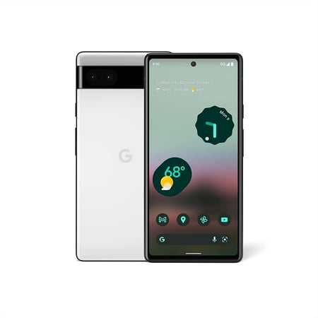 Restored Google Pixel 6a GX7AS (Fully Unlocked) 128GB Chalk (Refurbished)