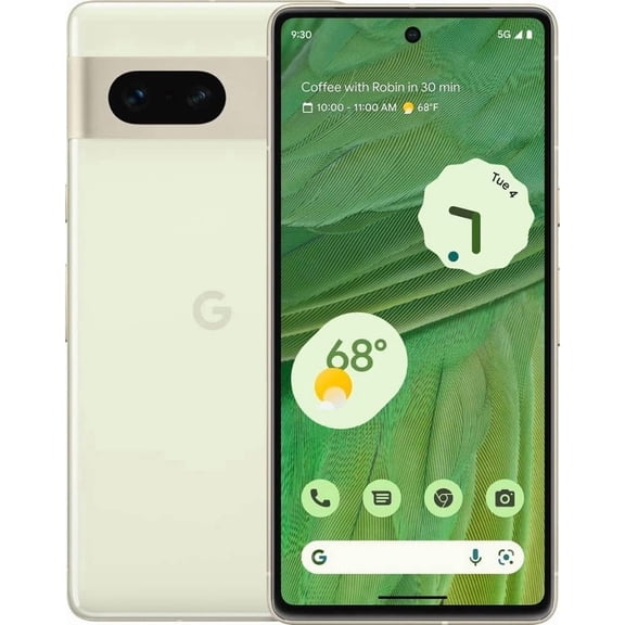 Restored Google Pixel 7 5G, 128GB, Lemongrass - Unlocked (Refurbished)