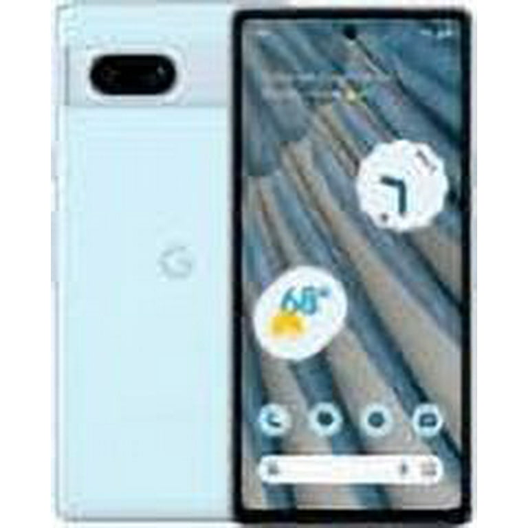 最安値で  Unlocked 128GB 7a Pixel Google Restored Sea GA04275 Blue / スマートフォン本体