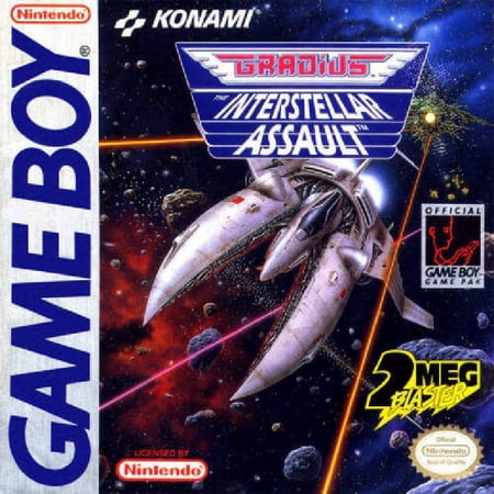 Restored Gradius Interstellar Assault (Nintendo GameBoy Original, 1991) Shooter Game (Refurbished)