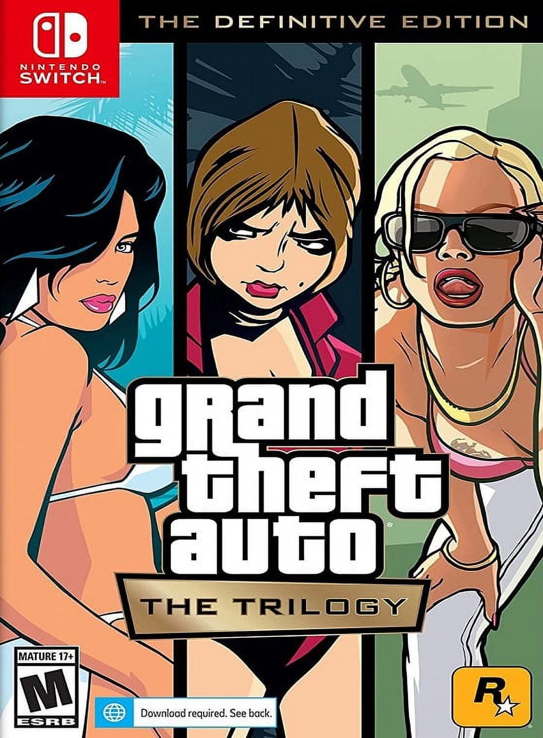 Grand Theft Auto: The Trilogy - The Definitive Edition (Nintendo Switch, 2022) Video Game
