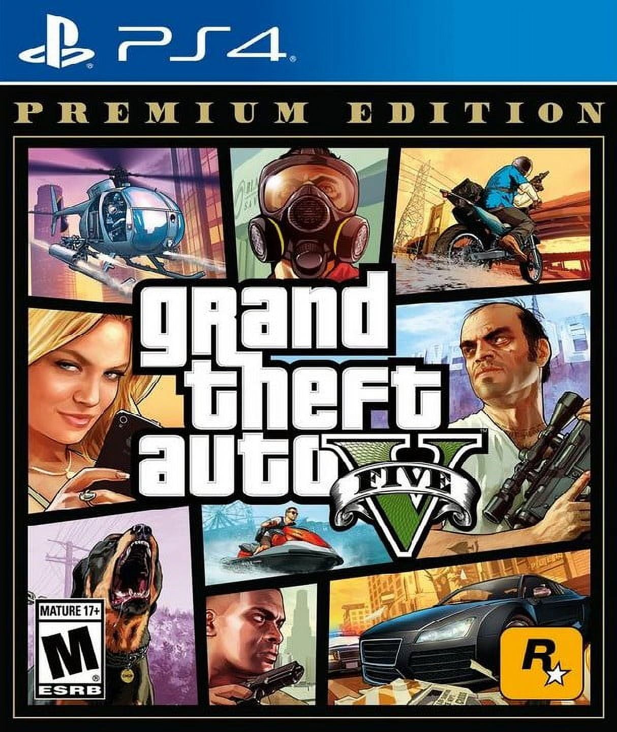 Grand Theft Auto V Premium (Sony Playstation 4, 2018) Video Game