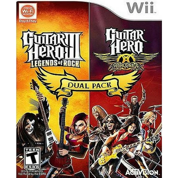 Restored Guitar Hero Dual Pack | Nintendo Wii (Refurbished)