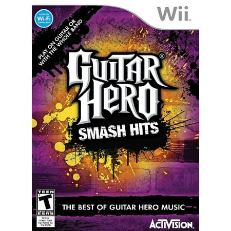 Restored Guitar Hero Smash Hits (Nintendo Wii, 2009) Rhythm Game (Refurbished)
