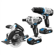 Restored HART 20-Volt 3 Tool Combo Kit (2) HART 20-Volt 2.0Ah Lithium-Ion Batteries (Refurbished)
