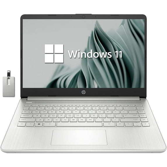 Restored HP 14" FHD Anti-Glare Laptop, Intel Core i3-1215U, 8GB RAM, 512GB PCIe SSD, Intel UHD Graphics, HD Webcam, Backlit Keyboard, Wi-Fi 5, Bluetooth, Silver, Win 11, 32GB USB Card (Refurbished)