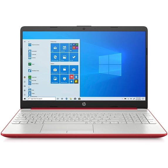 Restored HP VIPRB-15-DW0083WM 15.6 in 1080p Intel Uhd, 4GB Ram, 128GB Ssd, White Windows 10 Scarlet Red