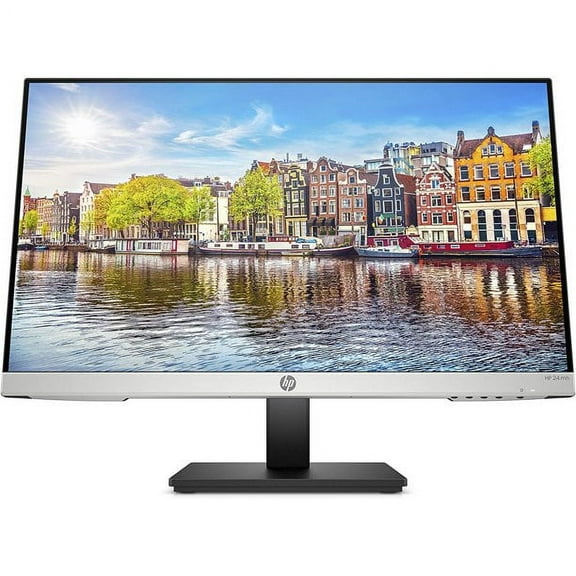 Restored HP 24mh FHD Monitor - Computer Monitor with 23.8-inch IPS Display (1080p) - Built-in Speakers - Tilt - HDMI and DisplayPort - (1D0J9AA#ABA) (Refurbished)