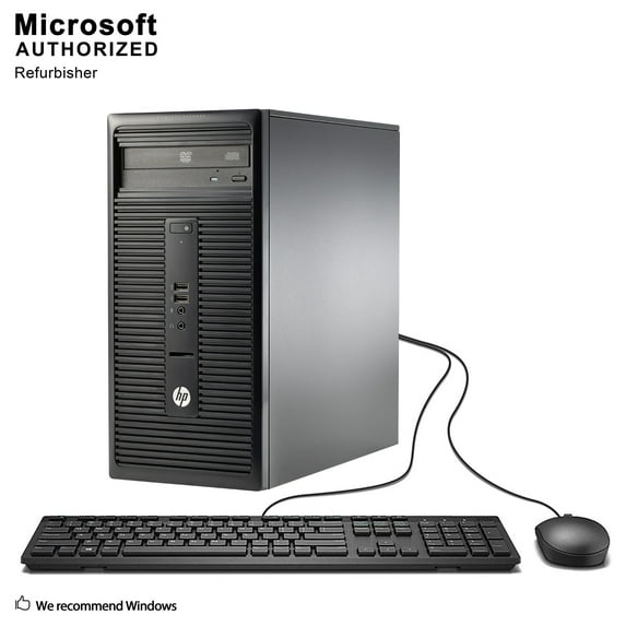 Restored HP 280 G1 TW Desktop PC Intel Quad Core I5-4590S 3.0Ghz, 8G DDR3, 1T HDD, VGA, DVI, WIFI, Bluetooth, DVDRW, Mouse and Keyboard, Windows 10 Pro 64 Bits (Refurbished)