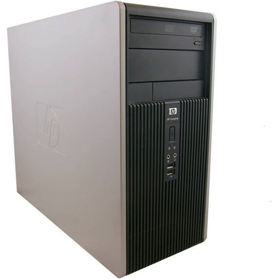 Restored HP 5800 TWR Desktop PC with Intel Core 2 Duo E7400 Processor, 4GB Memory, 250GB Hard Drive and Windows 10 Home (Monitor Not Included) (Refurbished)