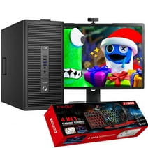 Restored HP 600G2 Gaming PC Tower Core i5 3.2GHz Processor, 16GB RAM, 1TB HDD, Nvidia GT 1050 Graphics, Webcam, Windows 10 with a 22" Monitor and 4 in 1 Gaming Combo (Refurbished)