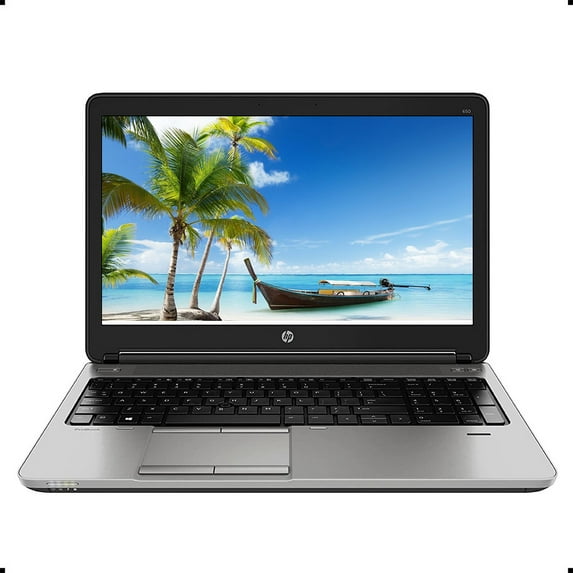 Restored HP 650 G1 15.6" Laptop PC Core i5 Processor up to 16GB Memory 1TB HDD or SSD Wi-Fi Webcam Windows 10 Pro Computer