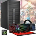 thumbnail image 1 of Restored HP 705 G1 Gaming PC Tower Quad Core AMD A10 Processor, 16GB RAM, 1TB SSD, Nvidia GT 1030 Graphics, 4 in 1 Gaming Combo, Windows 10 (Refurbished), 1 of 5