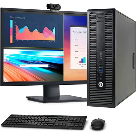 Restored HP 800 G1 SFF Computer Desktop PC, Intel Core i5 3.2GHz, 16GB Ram, 512GB M.2 SSD, Wireless Keyboard & Mouse, Wifi (Refurbished)