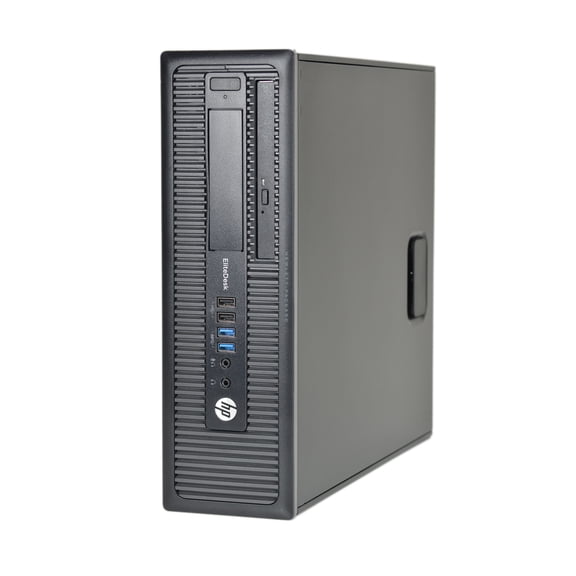 Restored HP 800 G1-SFF Desktop PC with Intel Core i5-4570 Processor, 16GB Memory, 500GB Hard Drive and Windows 10 Pro (Monitor Not Included) (Refurbished)