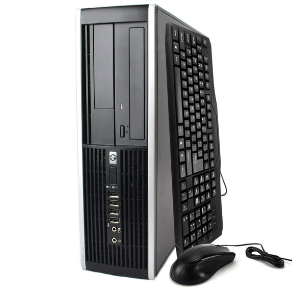 Restored HP 8100 Elite Desktop Tower Computer, Intel Core i5, 8GB RAM, 500GB HD, DVD-ROM, Windows 10, Black (Refurbished)