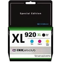 Restored HP 920XL Compatible InkjetsClub Ink Cartridge Replacement Value Pack HP 920 Compatible with HP Officejet 6500 6000 7000 7500 6500A 7500A Printers. Black, Cyan, Magento Yellow Cartridges (4 Pack) (Refurbished)
