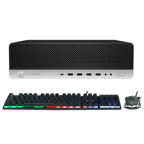 Restored HP Computer EliteDesk 800 G4 SFF Windows 11 Pro Desktop PC | GeForce RTX 3050 6GB | Intel Hexa-Core i5 CPU | 32GB DDR4 RAM | 1TB NVMe SSD | WIFI - (Refurbished)
