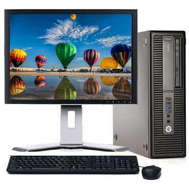 Restored HP Desktop Computer 600 G1 with Intel Core i3 3.4GHz Processor 8GB Memory 256GB SSD 19" LCD DVD Wi-Fi - Windows 10 PC (Refurbished)
