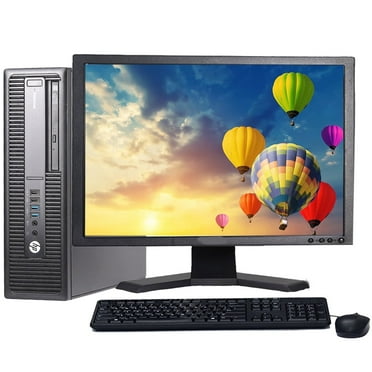 Restored HP Desktop Computer EliteDesk 600G2 Intel Core i5 Processor 8GB Memory 1TB HDD with 20" LCD Monitor DVD Wi-Fi - PC Windows 10 (Refurbished)