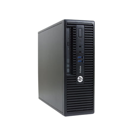 Restored HP Desktop Tower Computer, Intel Core i5-7500, 16GB RAM, 256GB SSD, DVD, Windows 10 Pro, Black, 400 G3 (Refurbished)