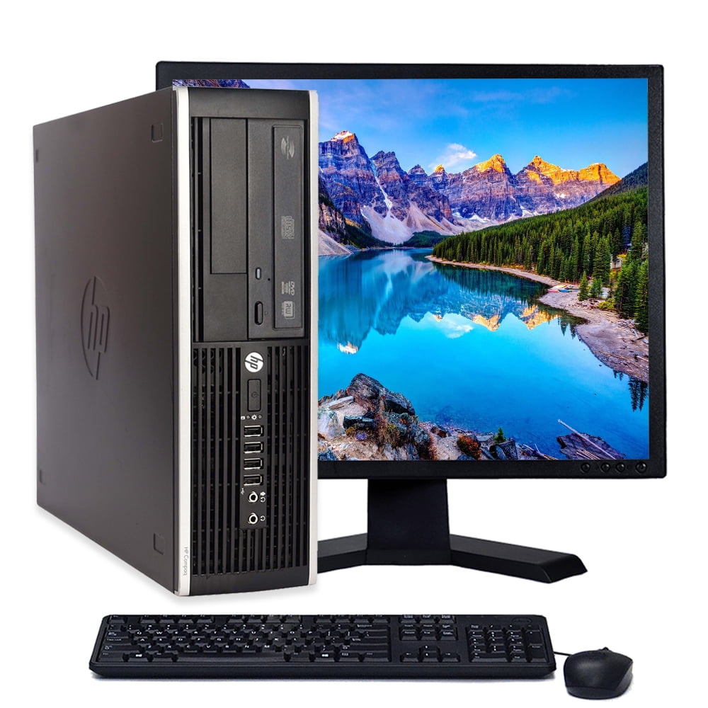 Restored HP ELITEDESK 800 G1 SFF Slim Business Desktop Computer, Intel I5,  8GB RAM, 256GB SSD, DVD, USB 3.0, Windows 10 Pro 64 Bit 20 brand new  monitor (Refurbished) 