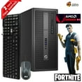 thumbnail image 1 of Restored HP Elite/Pro G2 Gaming Computer Tower Desktop PC, Intel Core i5 6th Gen. Processor, 8GB DDR4 Ram, 128GB M.2 SSD, 500GB HDD, AMD Radeon RX 550 Phoenix 4GB DDR5, WiFi Windows 10 (Refurbished), 1 of 10