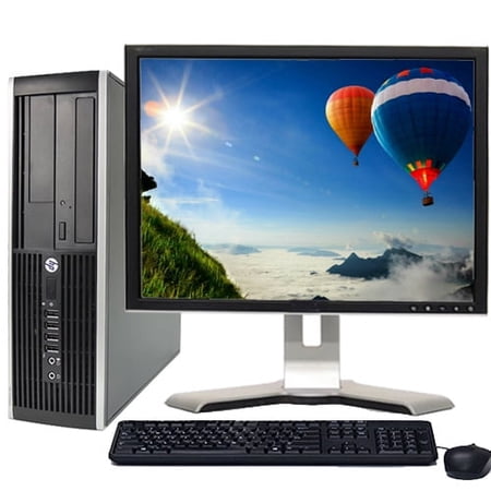 Restored HP Elite Windows 10 Desktop Computer with an Intel Quad Core i5 CPU 4GB RAM 1TB HD DVD-RW Wifi and a 19" LCD - Computer (Refurbished)