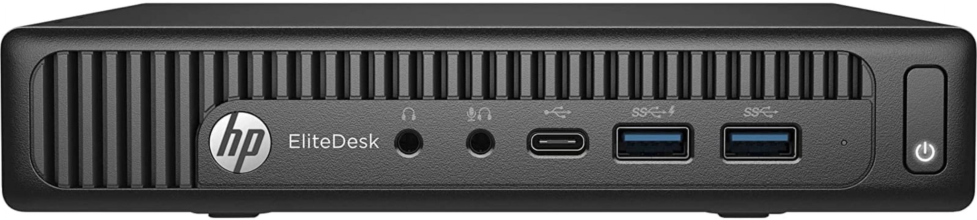 Restored HP EliteDesk 800 G2 Mini Desktop | Core i5 - 6500T - 512GB SSD Hard Drive - 16GB RAM | 4 cores @ 3.1 GHz Win 10 Home Black (Refurbished)