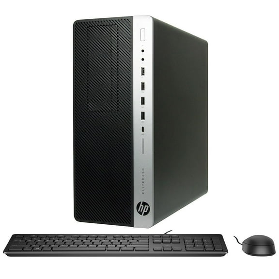 HP EliteDesk 800 G4 Tower Desktop Computer, GeForce RTX 3050 6GB, Intel Hexa Core i7-8700 up to 4.6GHz, 32GB DDR4 RAM, 1TB SSD, WiFi, BT, Windows 11 Pro - Refurbished