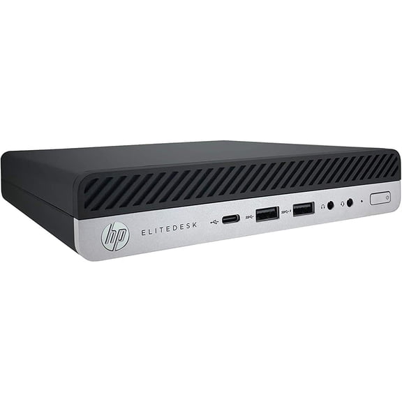 HP EliteDesk 800 G5 Micro Desktop Computer, Intel Core i5-9500T 2.20GHz, 8GB RAM, 256GB SSD, Windows 11 Home, Wi-Fi, Bluetooth