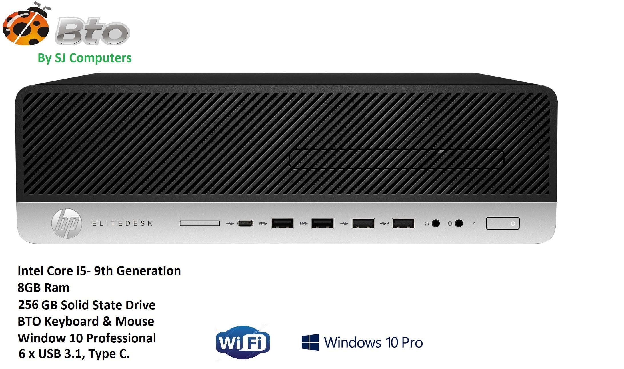 Restored HP EliteDesk 800 G5 SFF- Core i5-9500, 16GB Ram, 256 GB SSD, Win 10 pro, WiFi, Bluetooth (Refurbished) Restored HP EliteDesk 800 G5 SFF- Core i5-9500, 16GB Ram, 256 GB SSD, Win 10 pro, WiFi, Bluetooth (Refurbished)