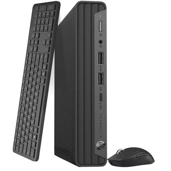 Restored HP EliteDesk 800 G6 Tiny Desktop Mini PC Intel Hexa Core i5-10500T, 16GB DDR4 Ram, 256GB NVMe SSD, Wireless Keyboard & Mouse, Built-in Wi-Fi, Windows 11 Professional (Refurbished)