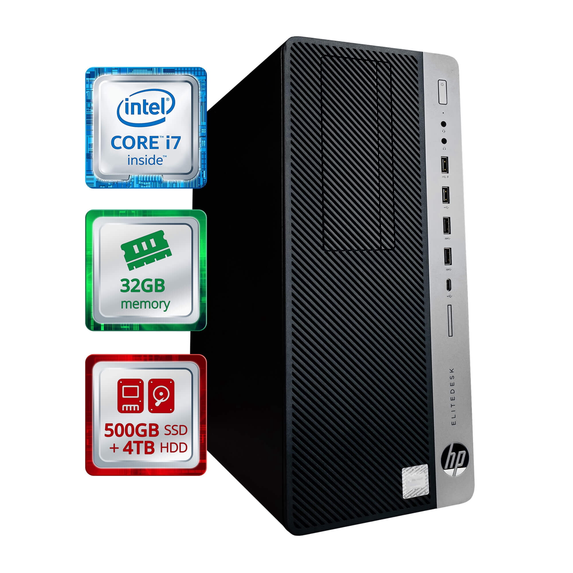 J　HP EliteDesk i7 16GB Wi-Fi SSD Amazon.com: HP EliteDesk 800 G3 SFF Desktop Computer PC,i7 7TH Gen