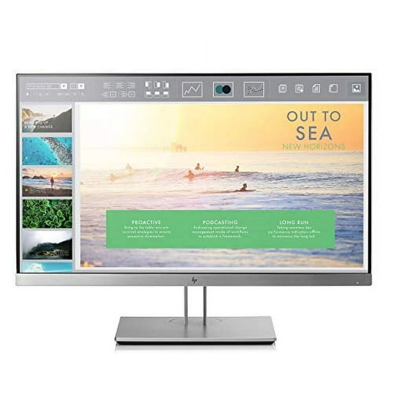 HP EliteDisplay E233 23-inch LED-Lit Monitor Silver (1FH46AA#ABA) refurbished