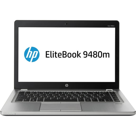 Restored HP Elitebook Folio 9480M Laptop Intel Core I7 2.1GHz 8GB Ram 128GB SSD Win 10 P (Refurbished)